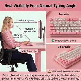 Quafochi bubble on key demonstrating enlarged characters visibility benefit