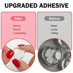 Quafochi removal stick with adhesive tabs for easy maintenance
