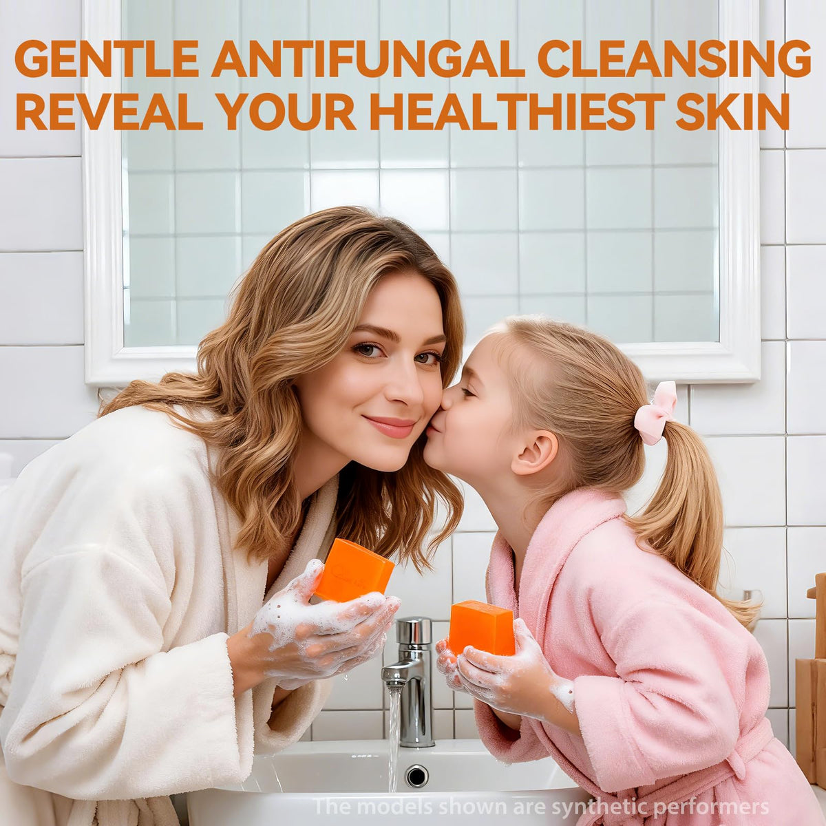 QualiLife soap in shower setting promoting fresh odor control