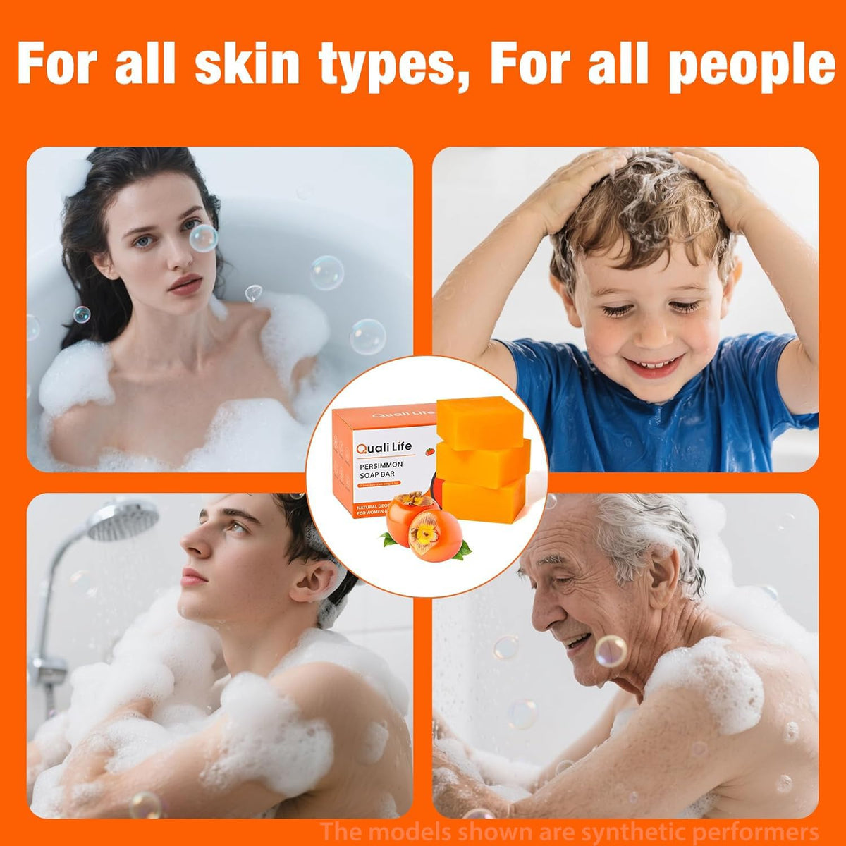QualiLife soap used on feet for fresh, clean feeling after activity