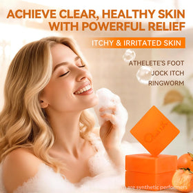 QualiLife soap lather in hand demonstrating effective cleansing
