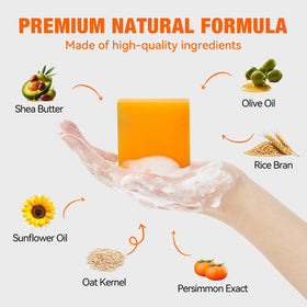 QualiLife soap texture close-up showing fine grains and creamy oils