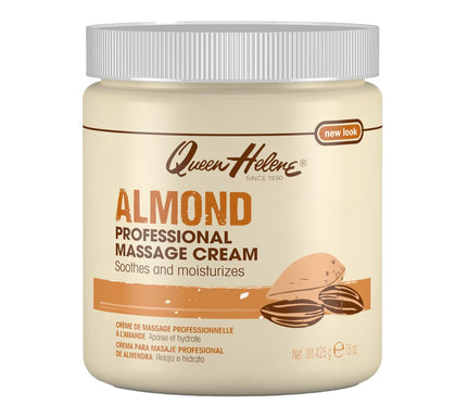 Queen Helene almond front packaging showing product and 15 oz size for reliable use
