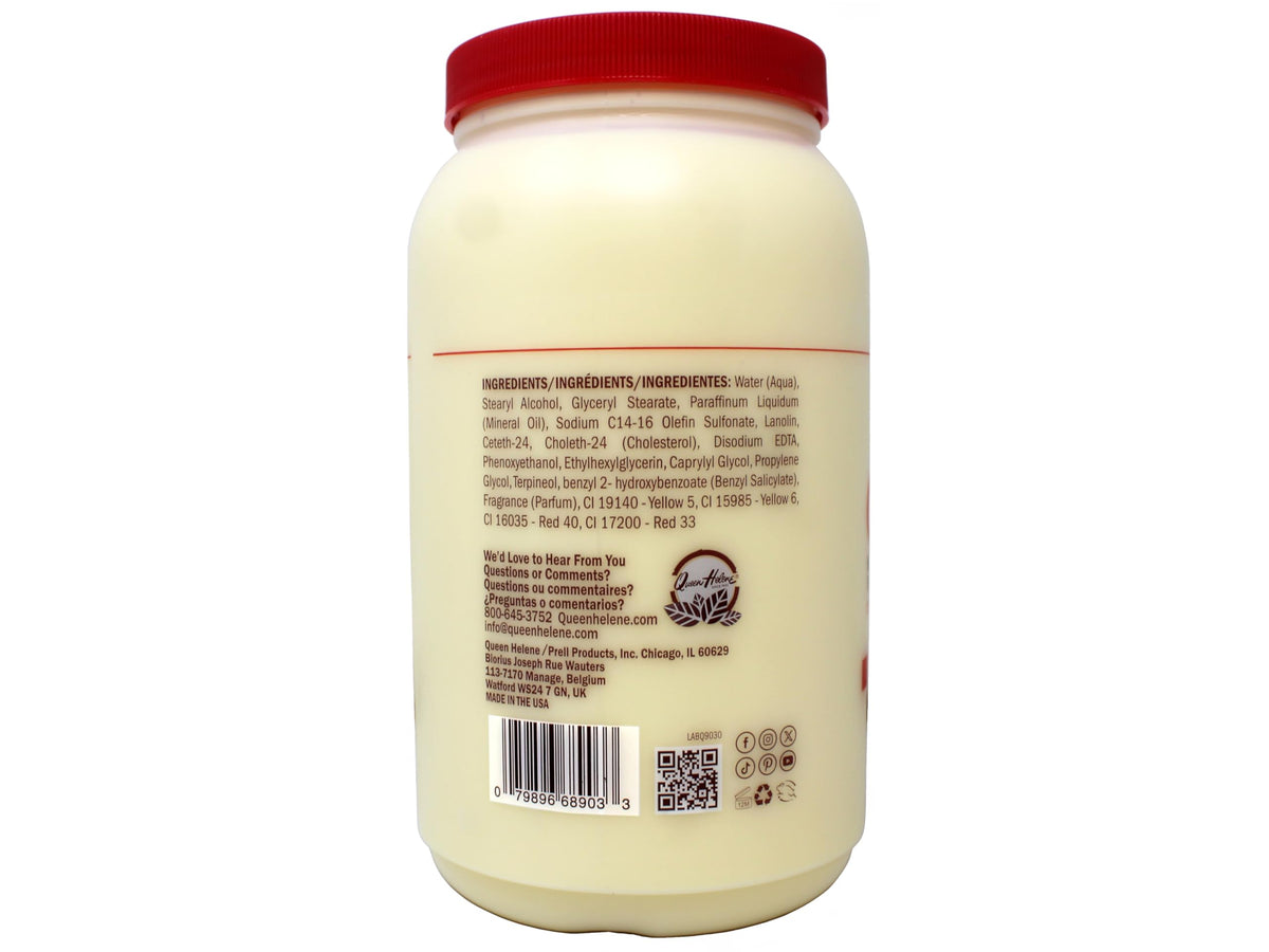 Queen Helene cream texture close-up highlighting rich consistency for deep moisture