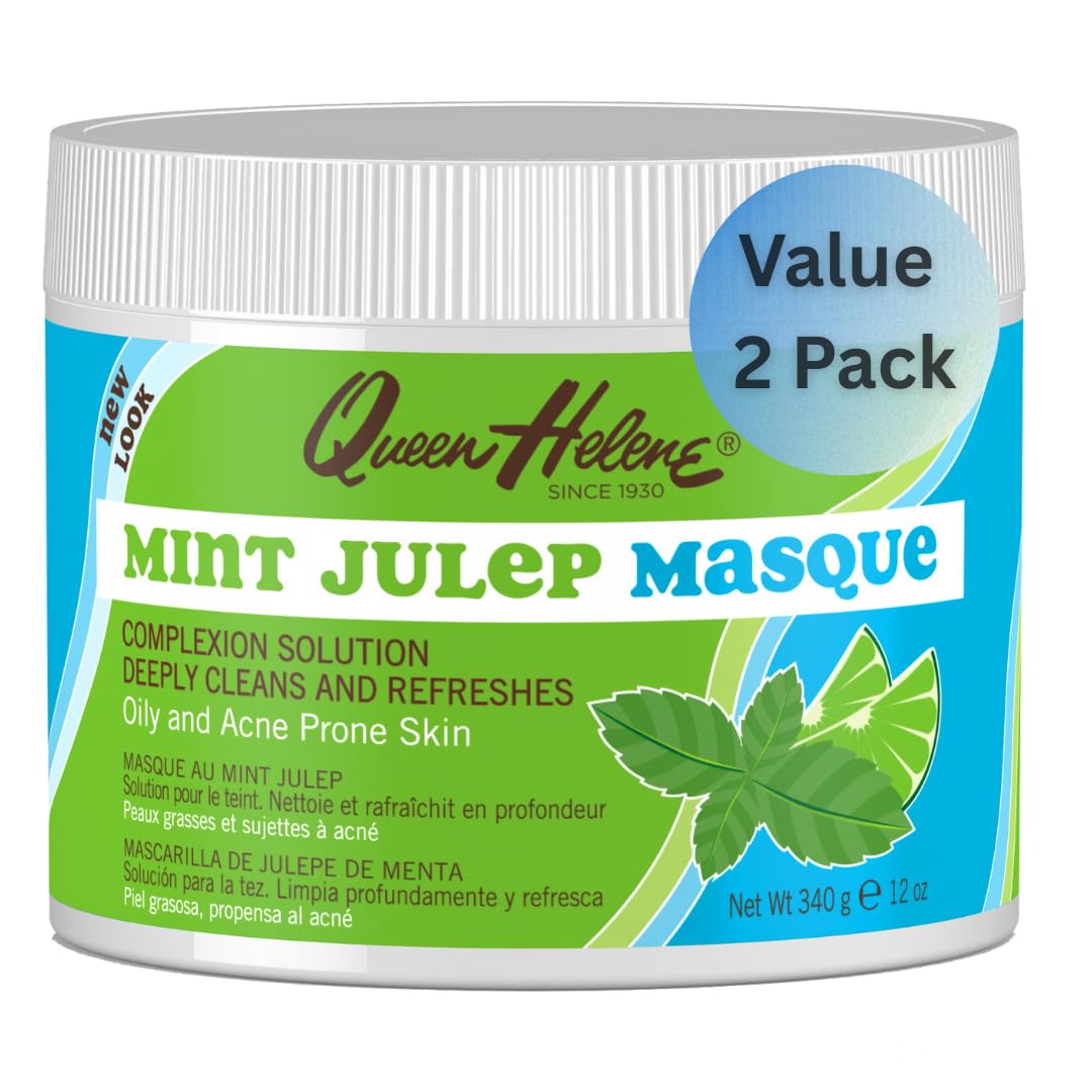 Queen Helene front jar view showing label and soothing mint, clarifies and refreshes skin