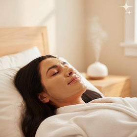 Queen Helene rinsing mask off face illustrating gentle removal and refreshed skin