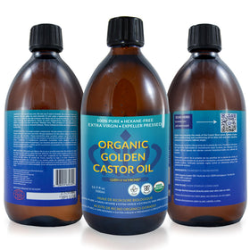 Queen of the Thrones label close-up showing USDA organic and hexane-free certifications benefit