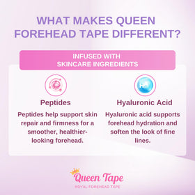 Queen Royal tape edge detail highlighting soft texture and gentle adhesive