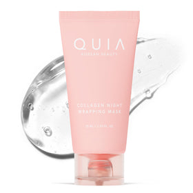 QUIA front packaging showing product and benefits for firmer skin