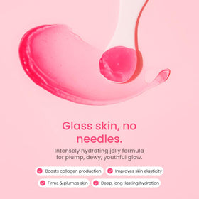 QUIA gel texture close-up illustrating lightweight, fast-absorbing feel