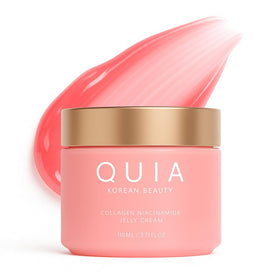 QUIA front packaging showing jar and label, conveys trustworthy hydration