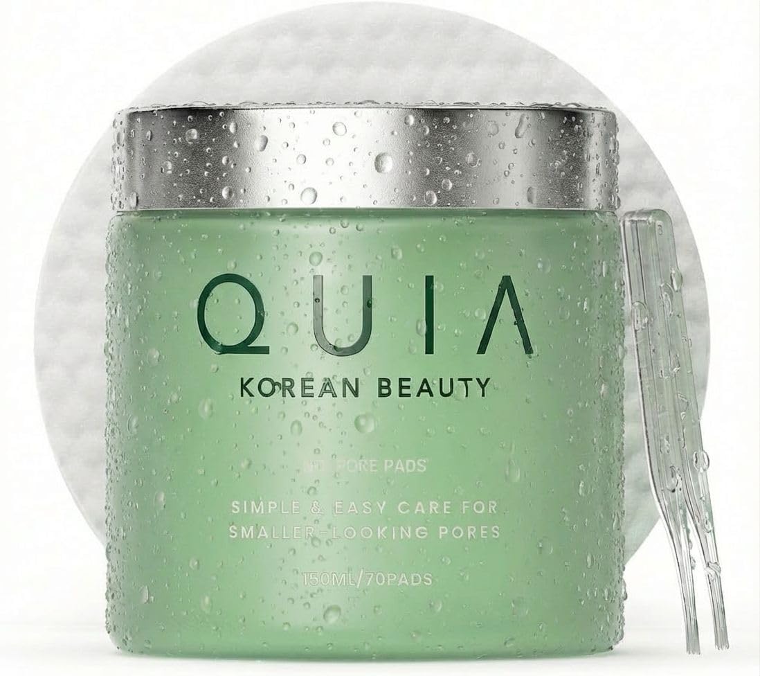 QUIA front packaging showing 70 pads and clear benefits for daily use