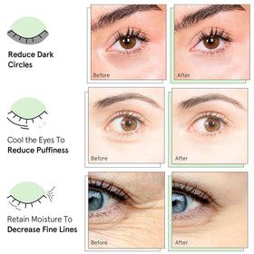 QUIA Beauty patch applied under eye demonstrating secure no-slip fit