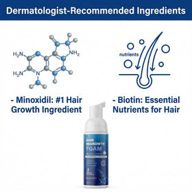 Quilom applying foam to scalp for targeted absorption and coverage