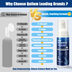 Quilom product label and ingredient panel highlighting formulation