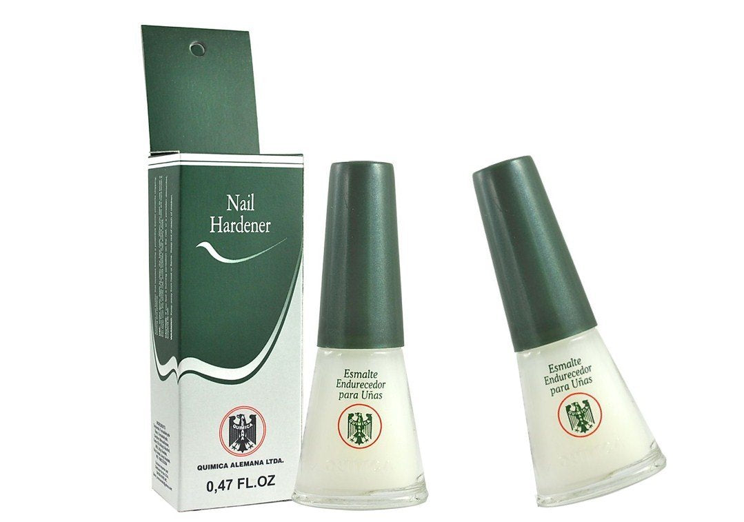 Química Alemana front packaging showing two bottles and benefit of durable protection