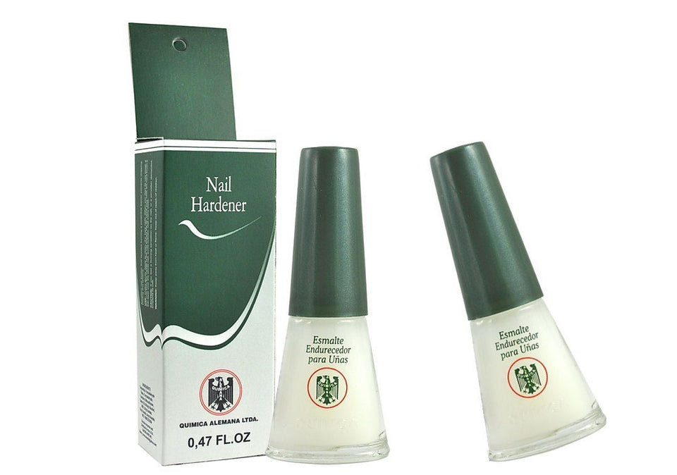 Química Alemana front packaging showing two bottles and benefit of durable protection