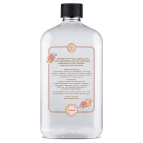 Quinn’s toner applied on a cotton pad benefit: demonstrates effective makeup and oil removal