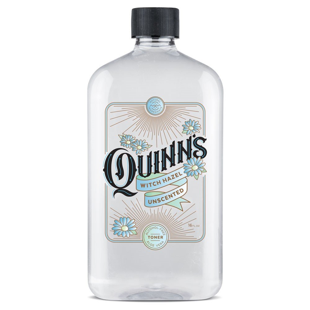 Quinn's bottle front unscented 16 oz showing label and gentle care benefits