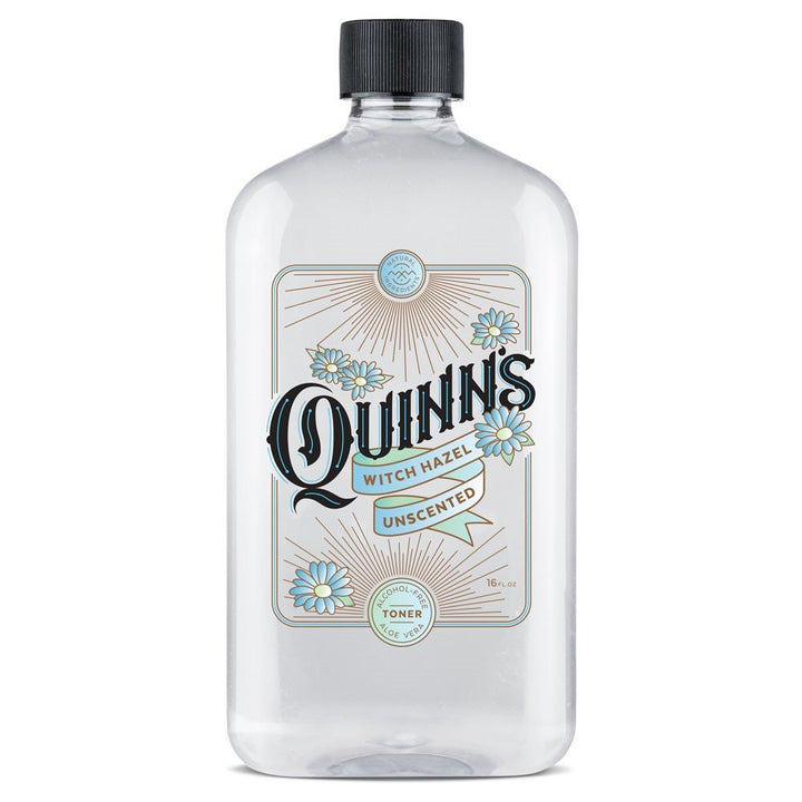 Quinn's bottle front unscented 16 oz showing label and gentle care benefits