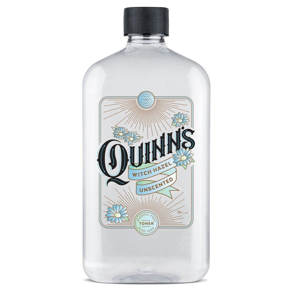 Quinn's bottle front unscented 16 oz showing label and gentle care benefits