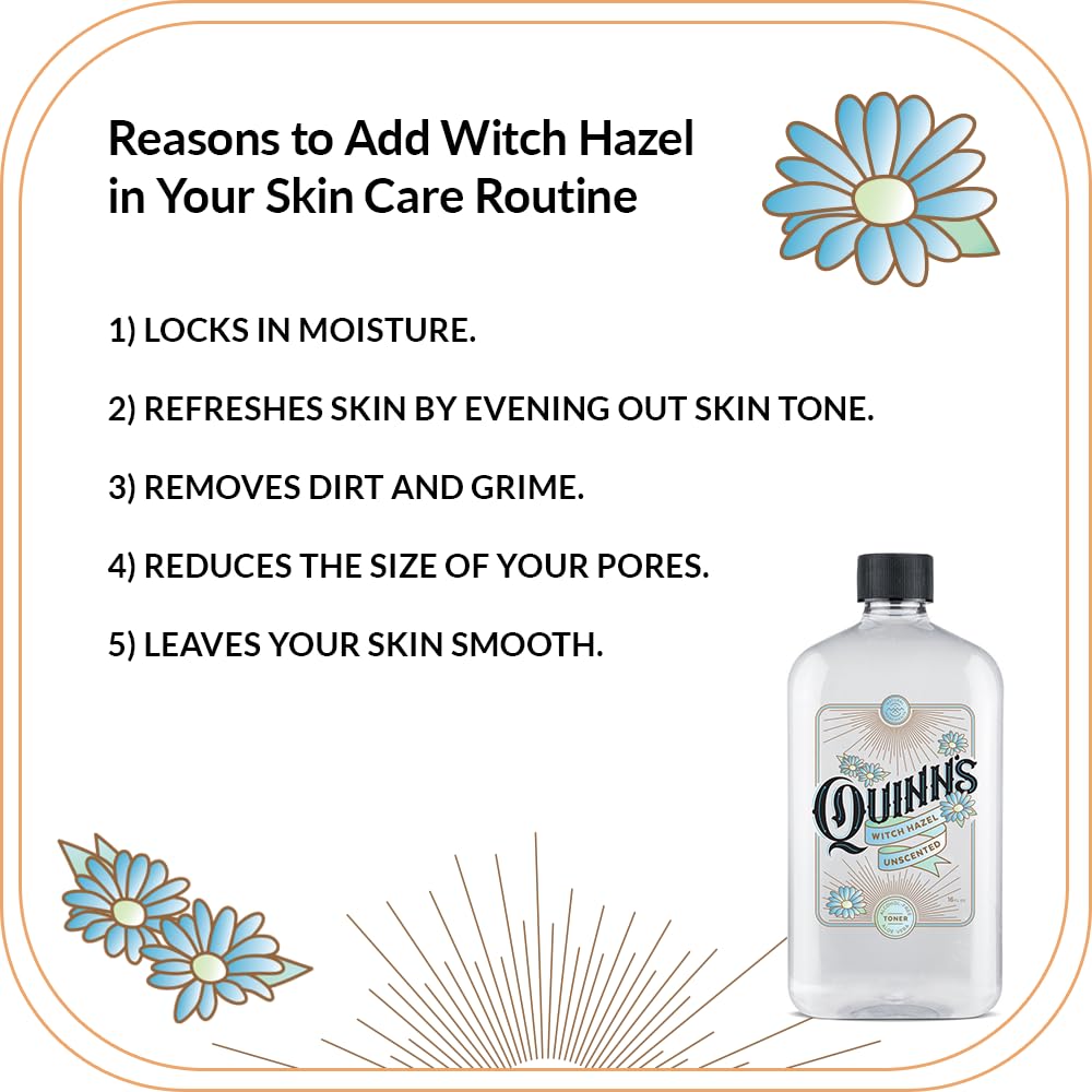 Quinn's being applied with cotton pad to gently cleanse and tone skin