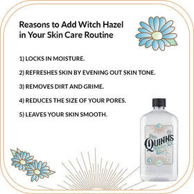 Quinn's being applied with cotton pad to gently cleanse and tone skin