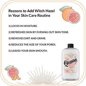 Quinn’s bottle on bathroom vanity with towel benefit: fits daily skincare routines