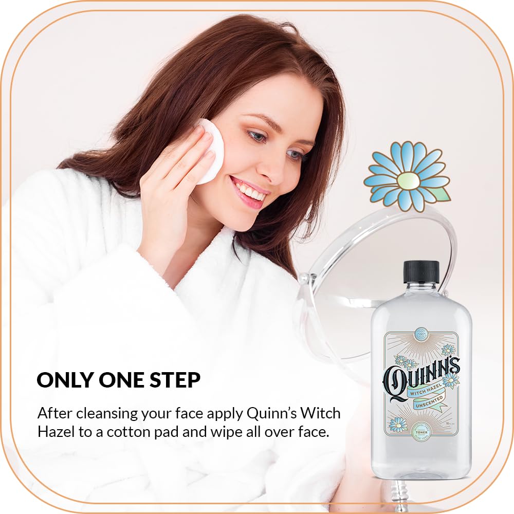 Quinn's clear liquid texture pouring to show non-drying, soothing consistency