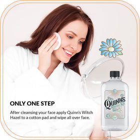 Quinn's clear liquid texture pouring to show non-drying, soothing consistency