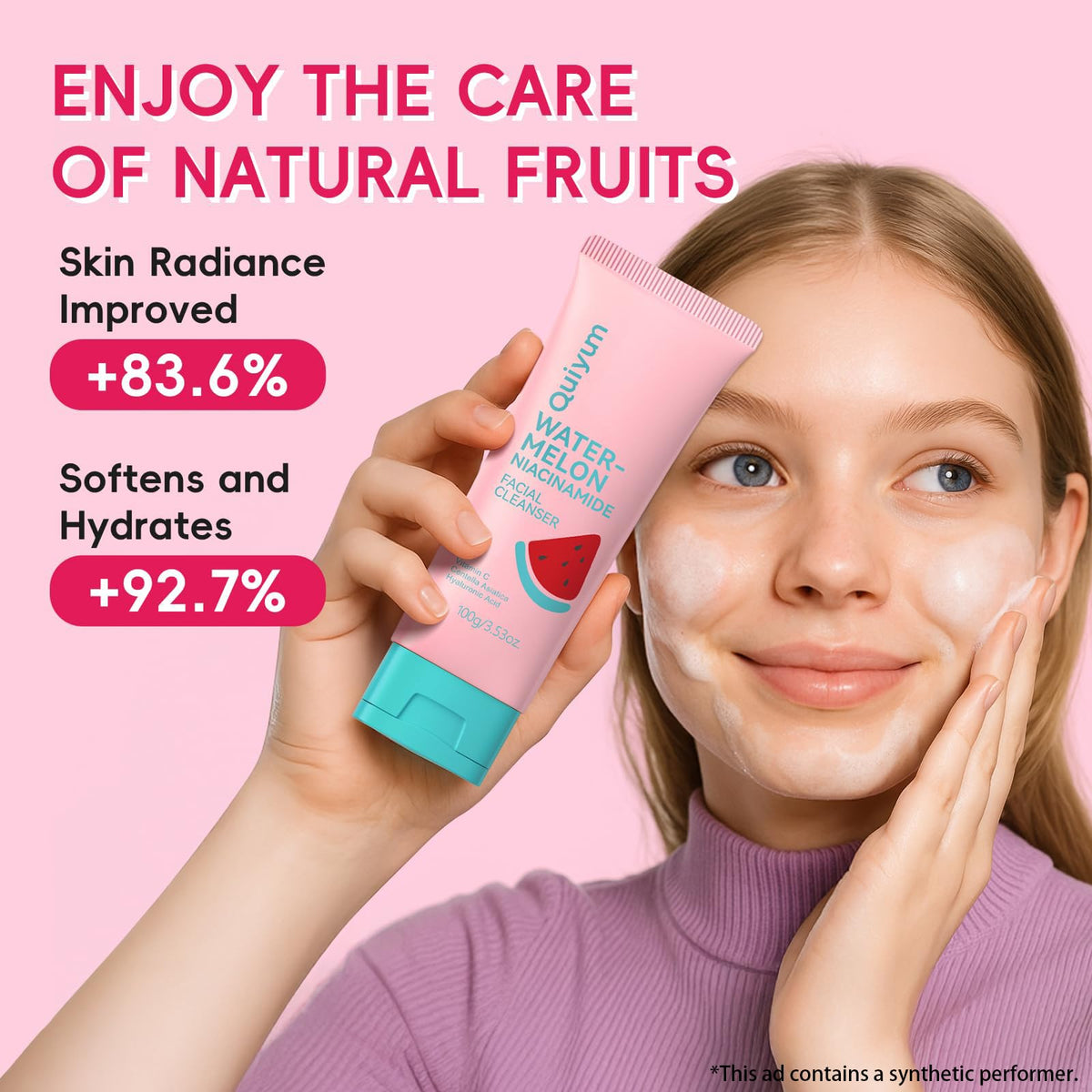 QUIYUM Blueberry Hyaluronic Moisturizer close texture shot for instant plumping