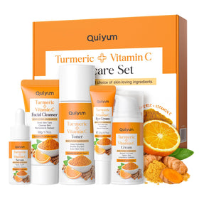 QUIYUM front packaging showing five‑piece set and routine benefit