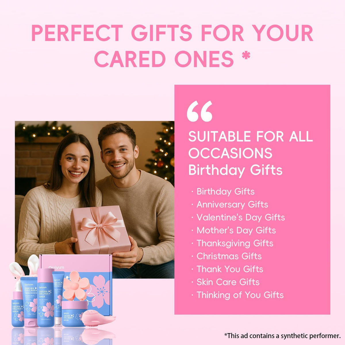 QUIYUM gift packaging styled for Mother's Day thoughtful present