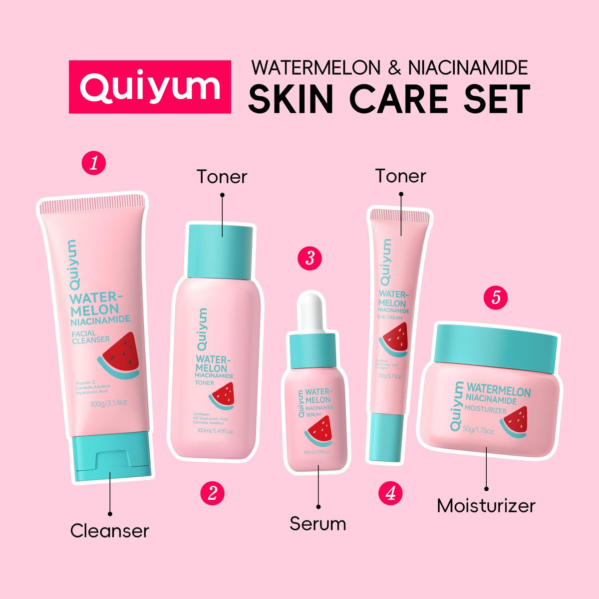 QUIYUM moisturizer cream swatch showing non-greasy finish and sealing hydration