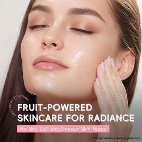 QUIYUM watermelon serum dropper and texture for visible glow benefit