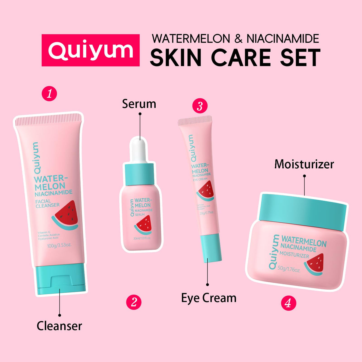 QUIYUM set next to smartphone to show travel-friendly size and scale
