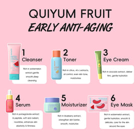 QUIYUM Watermelon Niacinamide Cleanser pump demonstrating gentle cleansing benefit