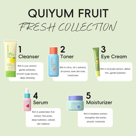 QUIYUM yuzu cleanser pump close-up displaying gentle foam action and clean finish