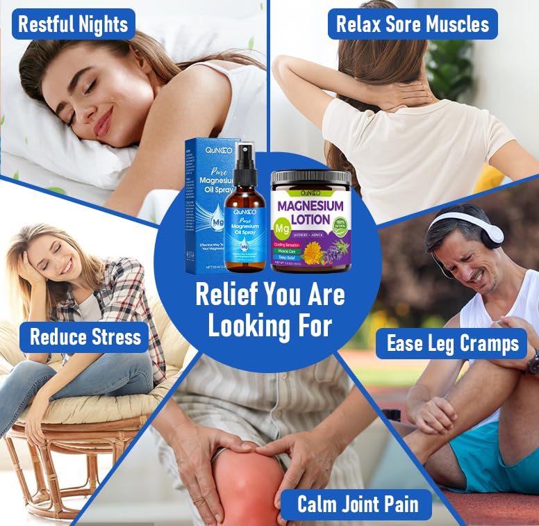 QUNGCO lotion being massaged into shoulder promoting relaxation and longer-lasting comfort