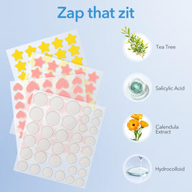 QUSTERE assortment of star peach and round shapes showing five sizes