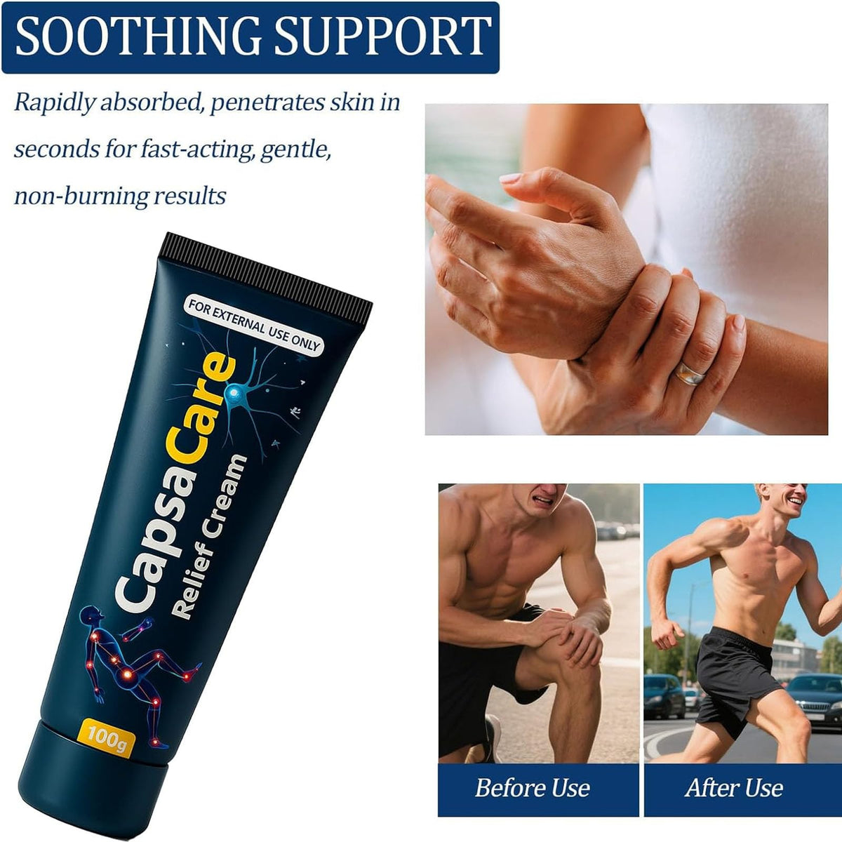 QUZOYU cream texture close-up displaying smooth absorption benefits
