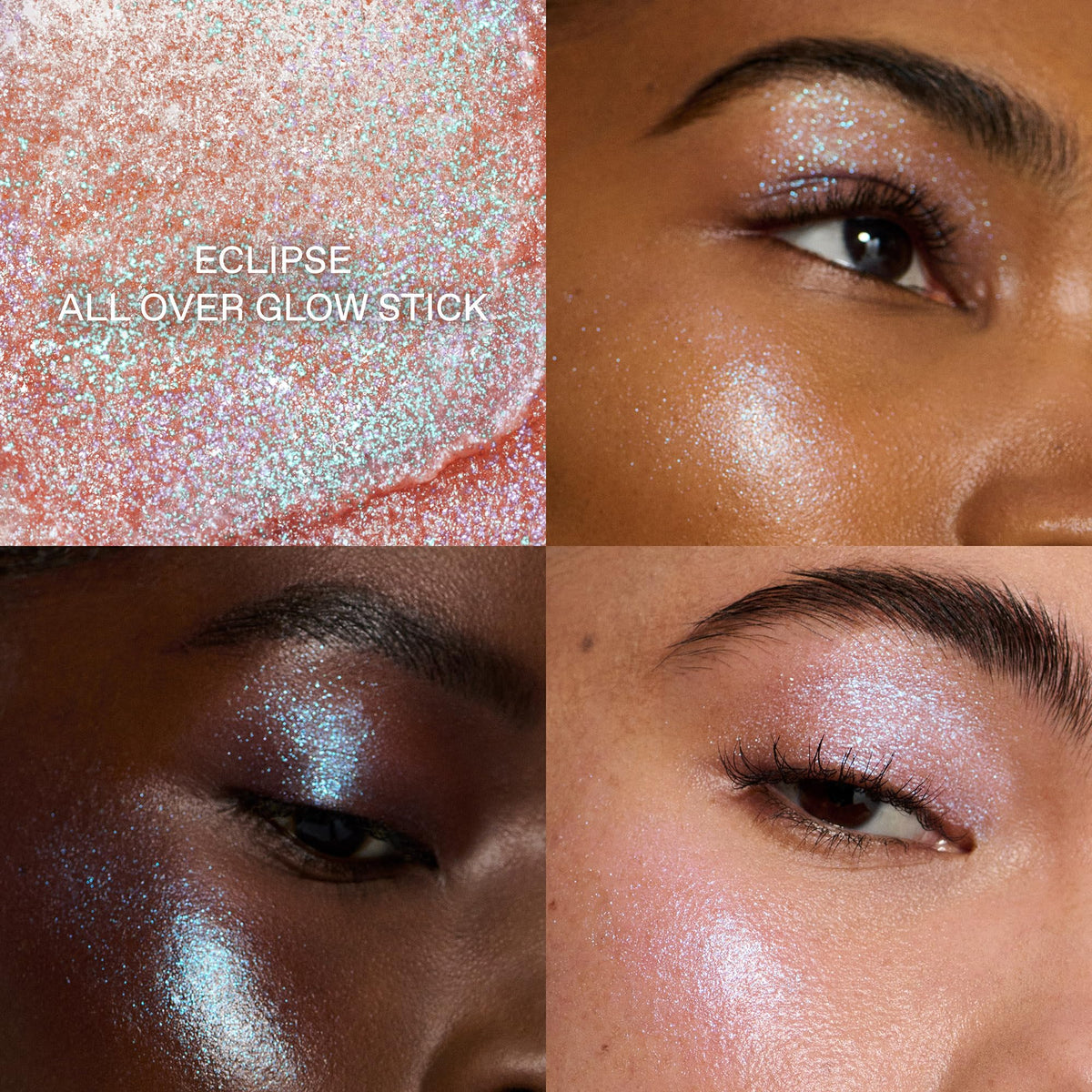 r.e.m. beauty applying Eclipse Glow Stick with fingers for natural seamless blend