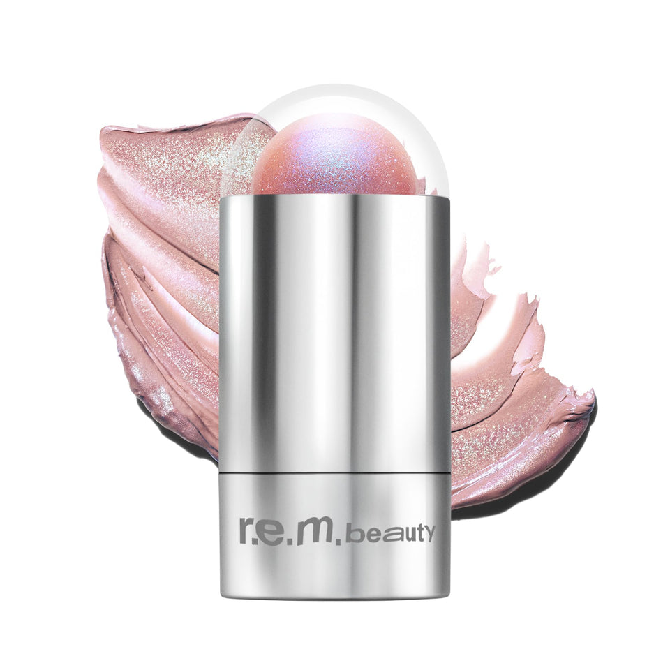 r.e.m. beauty front packaging of Eclipse Glow Stick showing product name and shade