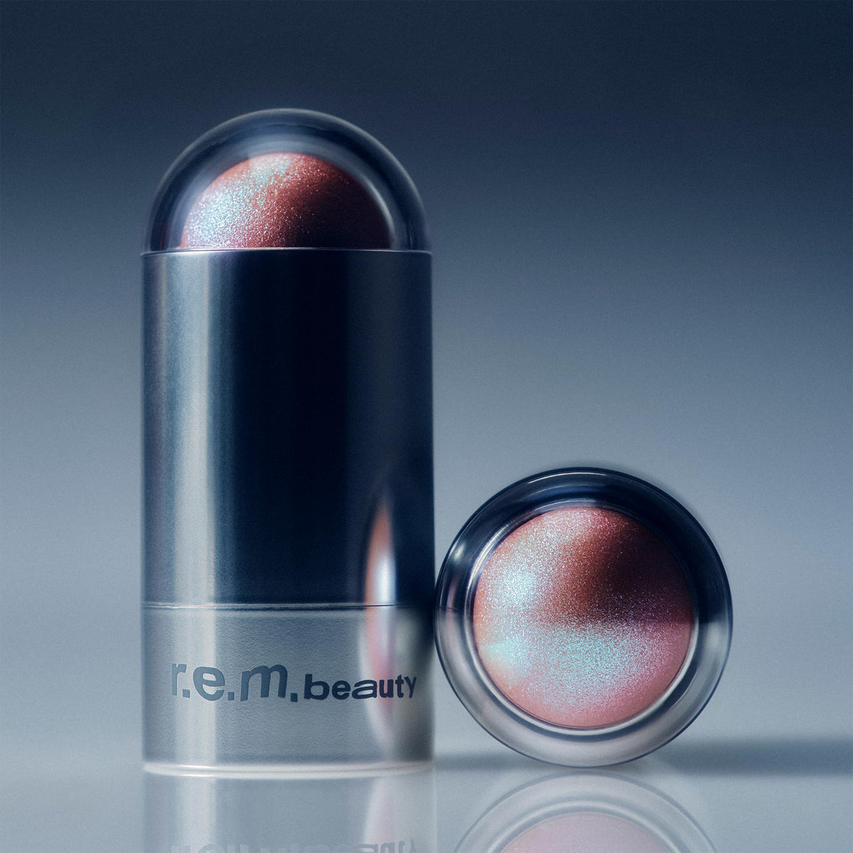 r.e.m. beauty Eclipse Glow Stick on vanity near mirror for everyday radiant look
