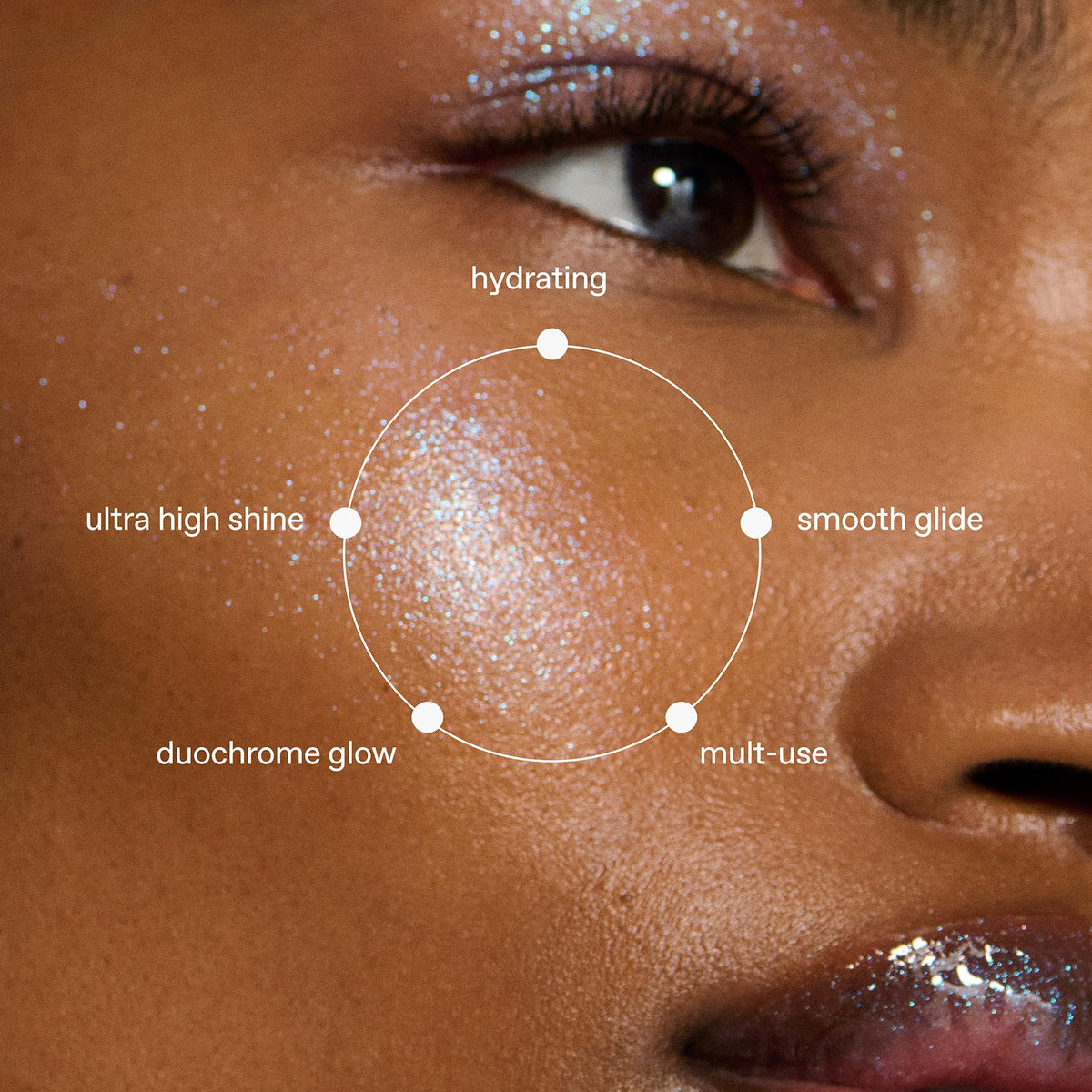 r.e.m. beauty cream texture swatch showing blendable finish and soft glow