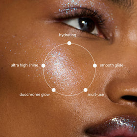 r.e.m. beauty cream texture swatch showing blendable finish and soft glow