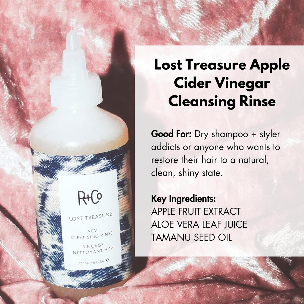 R+Co foam texture close-up demonstrating gentle concentrated lather