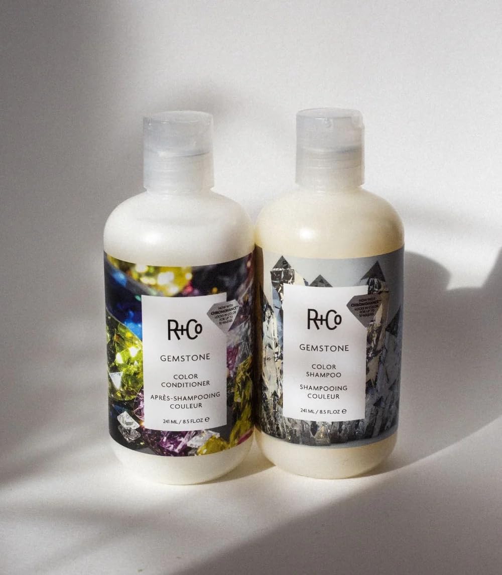R+Co Gemstone hibiscus and rice extracts visualizing natural hydration benefits