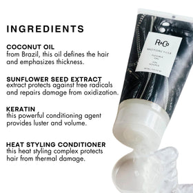 R+Co Motorcycle gel on hand demonstrating consistency for controlled styling