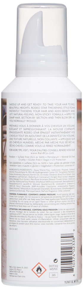 R+Co Rodeo Star foam texture close-up illustrating airy consistency for lightweight volume